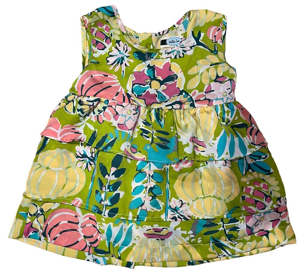 Matilda Jane Girls Floral Tiered Sleeveless Dress Size 6
